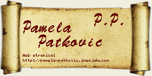 Pamela Patković vizit kartica